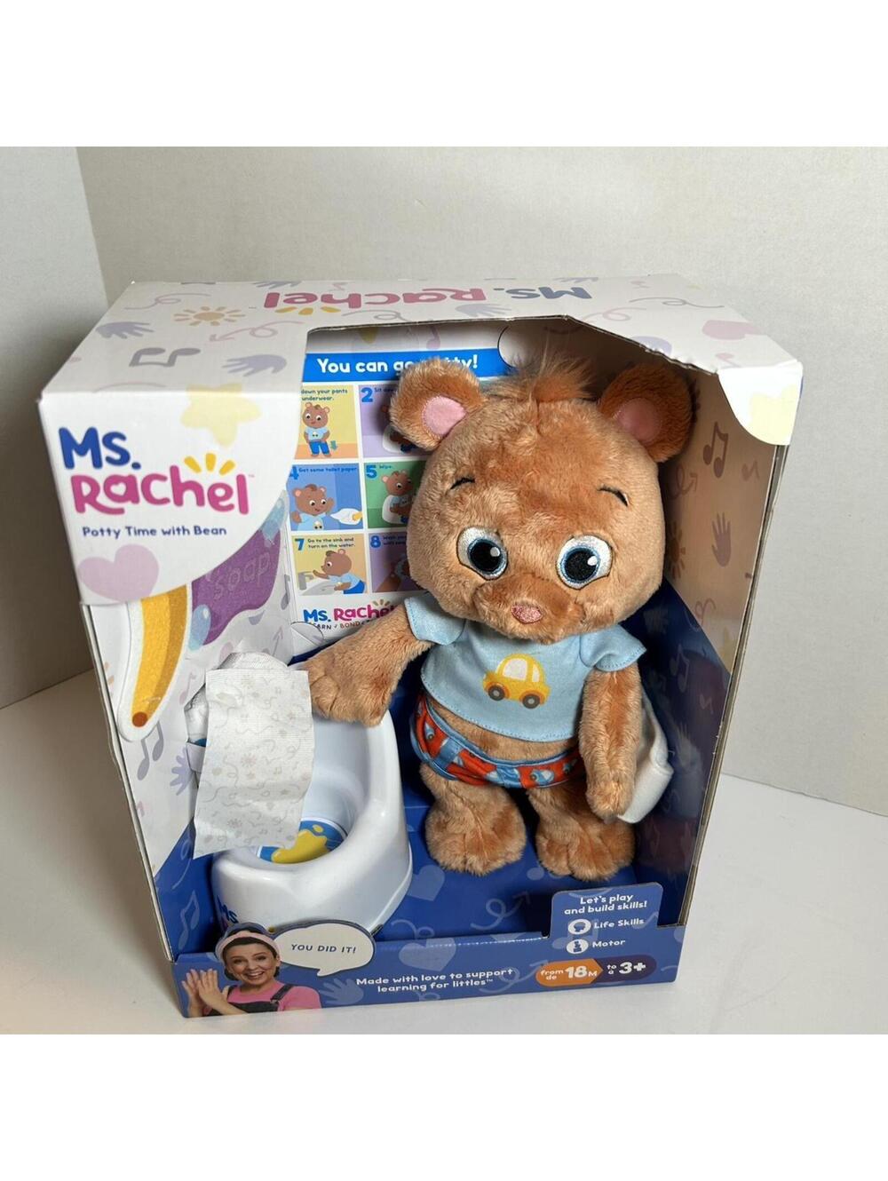 Mrs. Rachel Potty Time with Bean Bear Play-Along Toy New